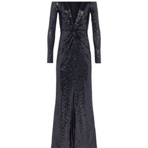 L'AGENCE Rosetta Front Twist Maxi Dress